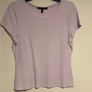 White House Black Market Lavender Short Sleeve Top